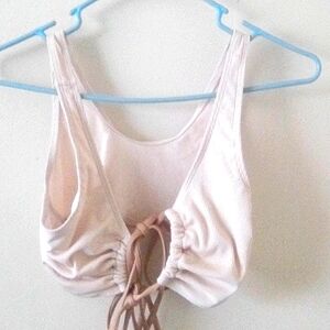 Cut out bathing suit two piece set bikini